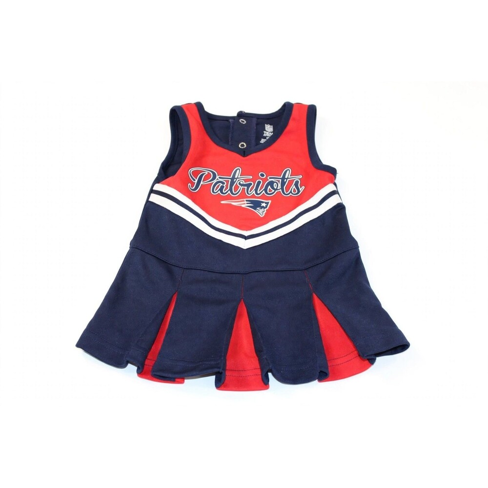 NFL New England Patriots Cheer Dress Girls 18 Months Baby Cheerleader